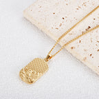 SquareChain Stainless Steel Pendant Necklace