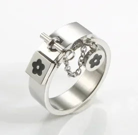 PavéGlow Crystal Zircon Bead Ring