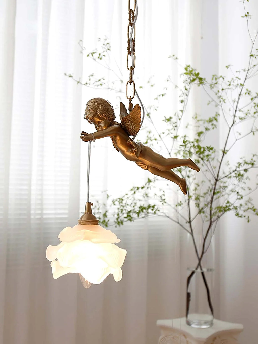 Vintage Angel Pendant Light