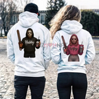Wifey and Hubby Halloween couple hoodies