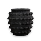 Black Textured Knot Cement Vase