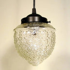 Antique Acorn Clear Glass Pendant Light | 5"